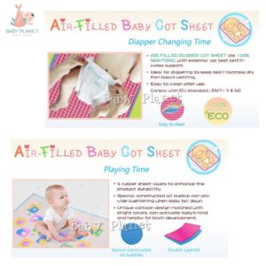 air filled rubber cot sheet