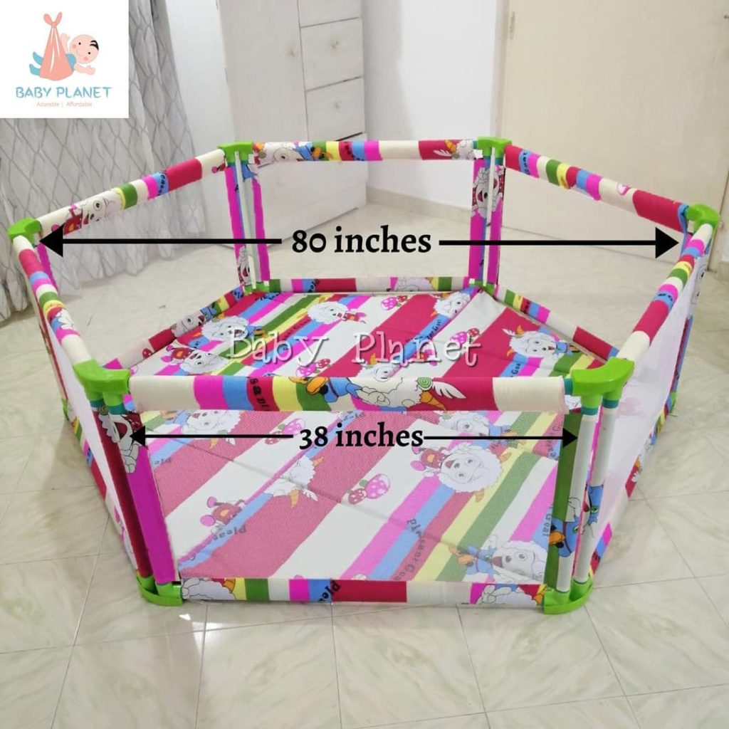 Large 6 Panel Playpens with Mattress Baby