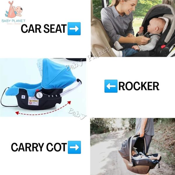 3 in 1 Function baby carry cot/car seat/rocker 8