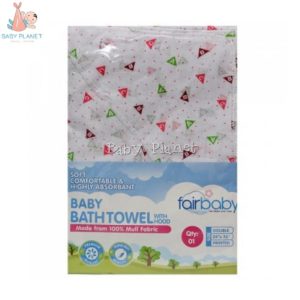 Fairbaby hooded towel - neutral