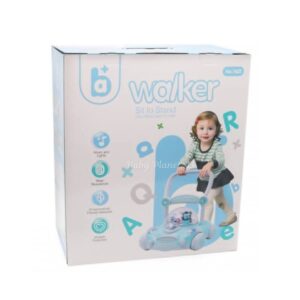 Baby Sit to Stand Push Along Carousel Walker with Rotating Cartoon Characters