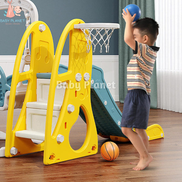 kids 3 in 1 slider and swing play set - features1