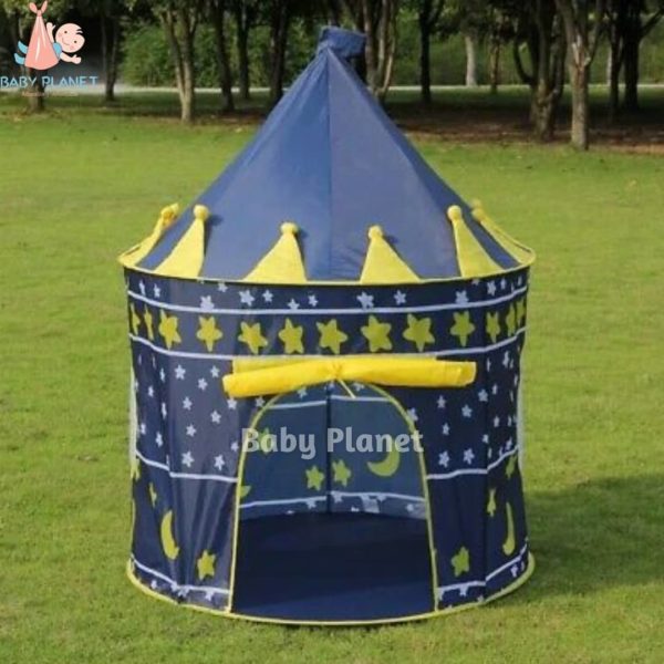 Kids Prince and Princess Play Tent : Castle - blue
