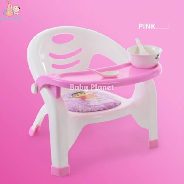Multifunctional Kids Dining Chair with Removable Tray - pink