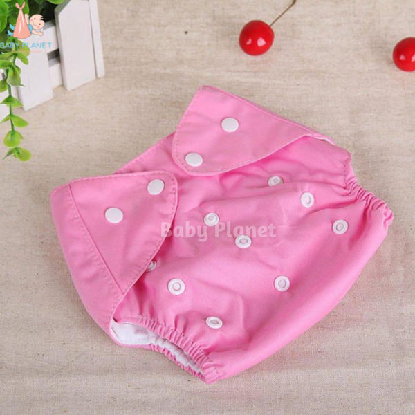 imported reusable cloth diaper with 1 insert - pink