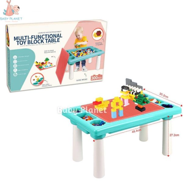 kids table with building blocks - main
