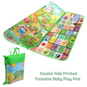 Large Double Side Printed Play Mat With Storage Bag