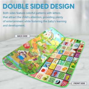 Large Double Side Printed Play Mat With Storage Bag