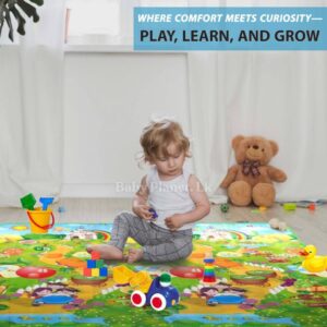 Large Double Side Printed Play Mat With Storage Bag