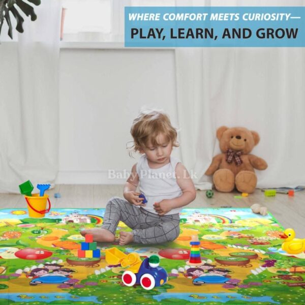 Large Double Side Printed Play Mat With Storage Bag