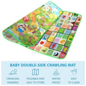 Large Double Side Printed Play Mat With Storage Bag