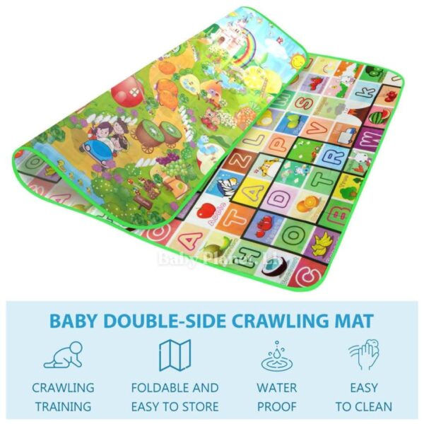 Large Double Side Printed Play Mat With Storage Bag