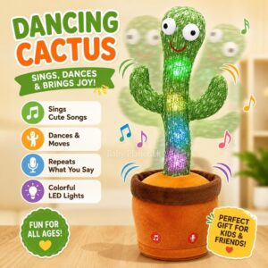 Dancing and Talking Plush Cactus Toy