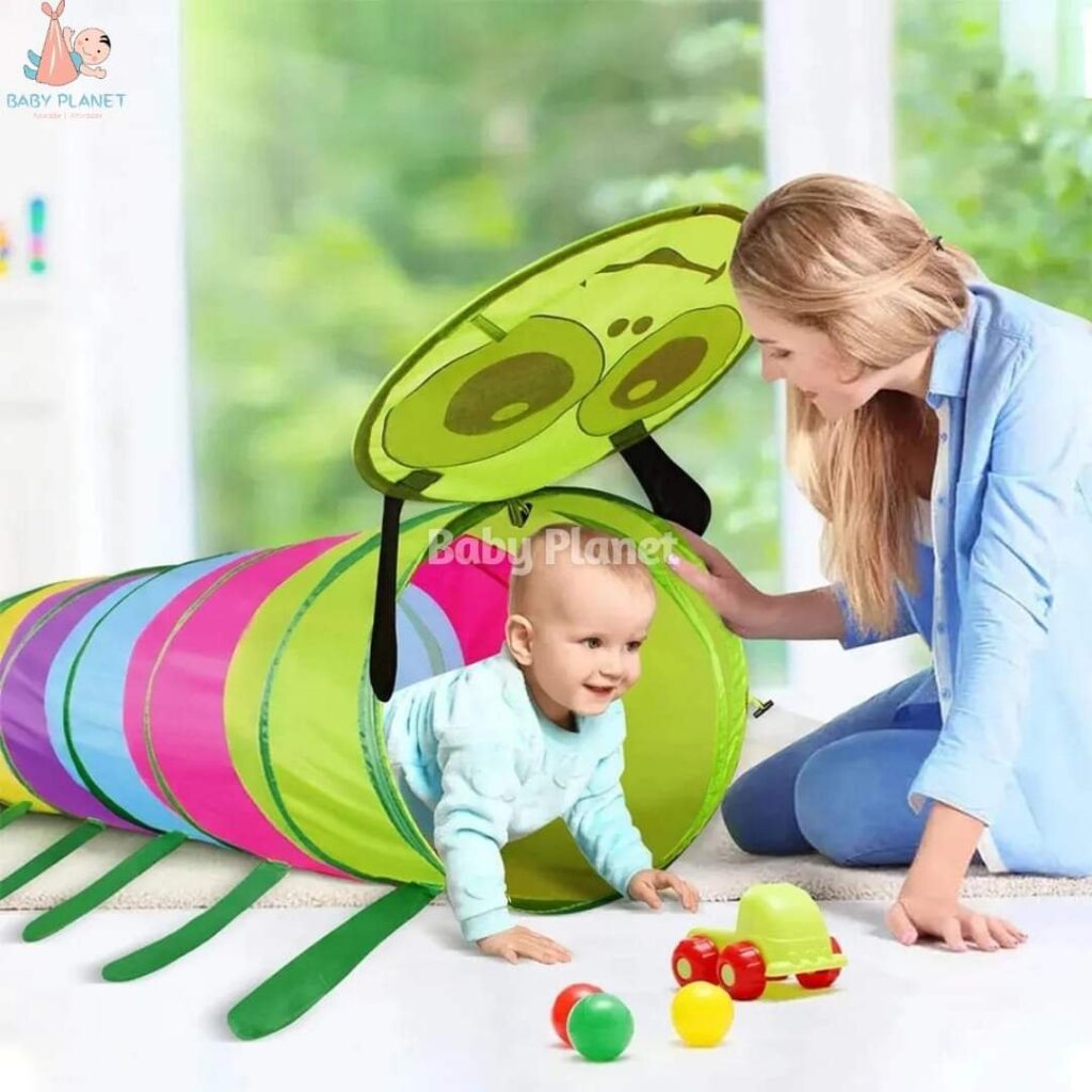 Kids Popup Caterpillar Tunnel Tube Tent Baby