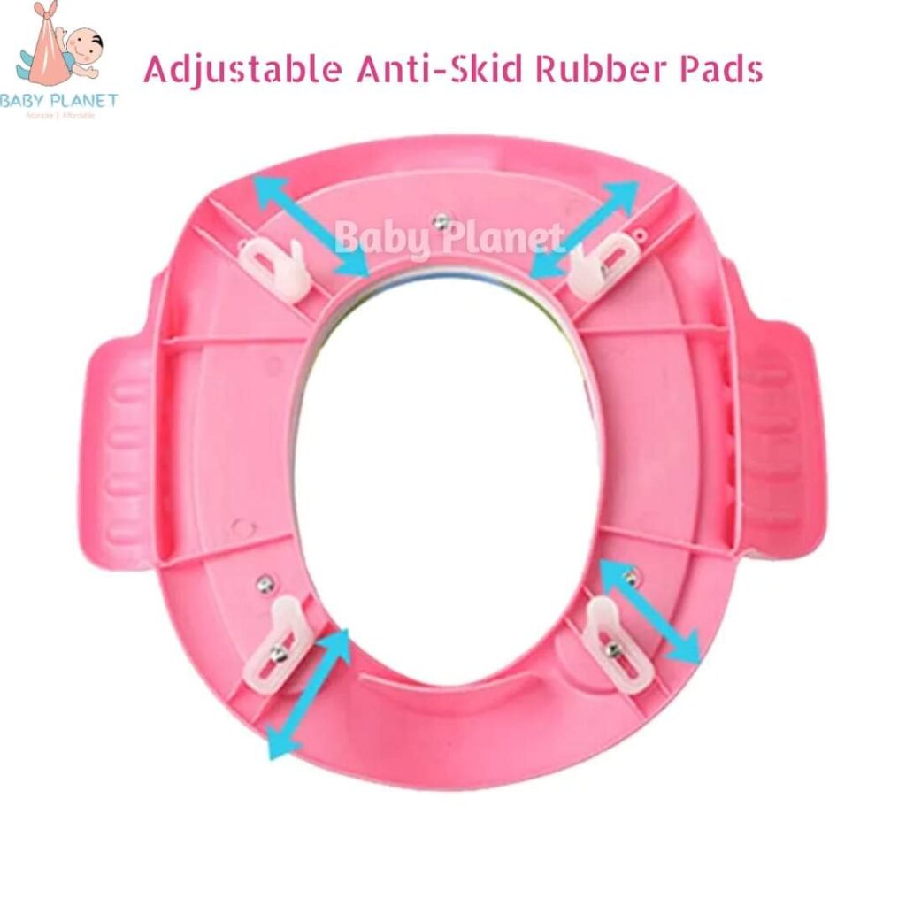 Babyhug Potty Seat With Handle Animal Print - Green main image 0