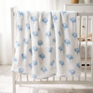 100% Organic Cotton Multi-Purpose Baby Muslin Swaddle Blanket