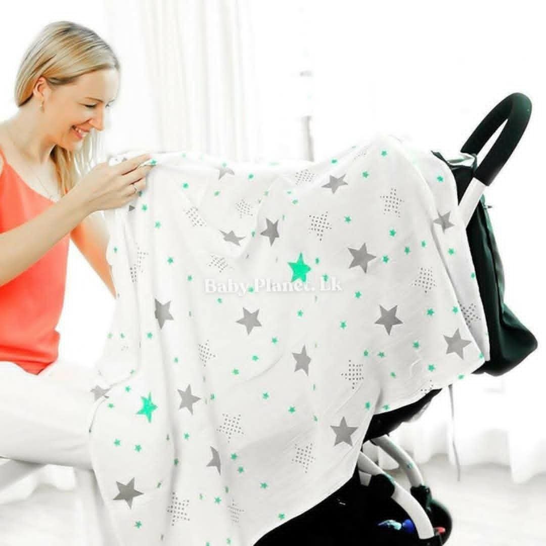 100% Organic Cotton Multi-Purpose Baby Muslin Swaddle Blanket