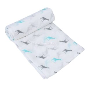 100% Organic Cotton Multi-Purpose Baby Muslin Swaddle Blanket