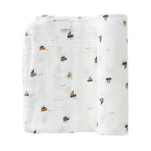 100% Organic Cotton Multi-Purpose Baby Muslin Swaddle Blanket