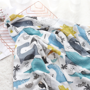 100% Organic Cotton Multi-Purpose Baby Muslin Swaddle Blanket