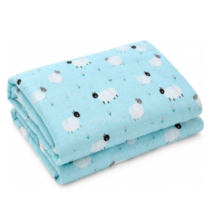 100% Organic Cotton Multi-Purpose Baby Muslin Swaddle Blanket