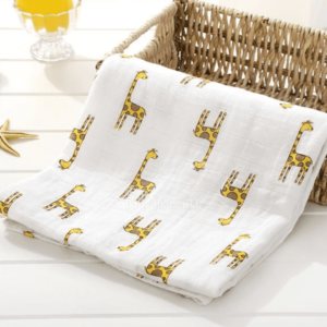 100% Organic Cotton Multi-Purpose Baby Muslin Swaddle Blanket