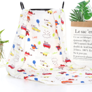 100% Organic Cotton Multi-Purpose Baby Muslin Swaddle Blanket