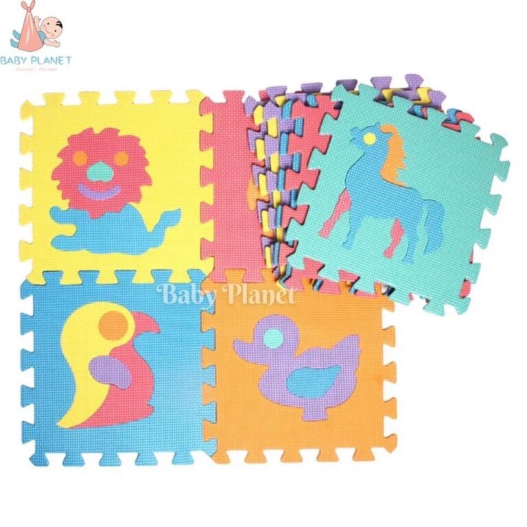 Colourful EVA Foam Puzzle Play Mats 10 in 1 Pack Baby