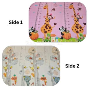 Double Side Printed XPE Foldable Large Baby Play Mat with Storage Bag (200×180cm)