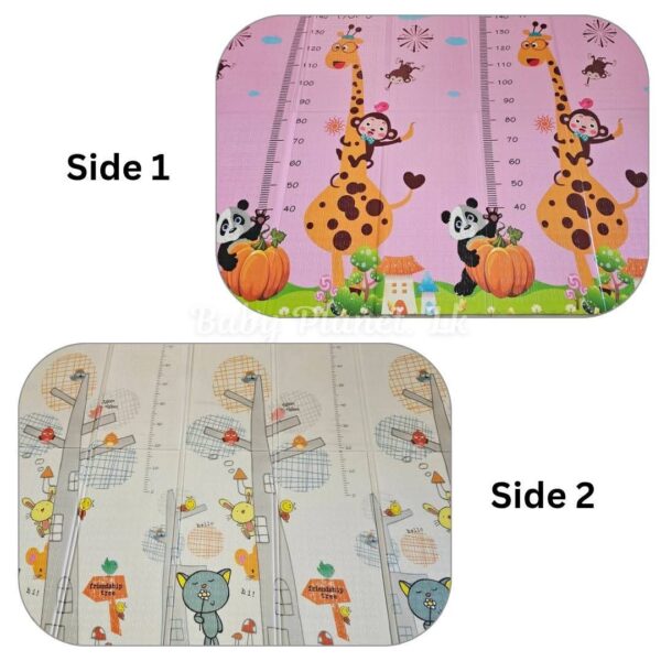 Double Side Printed XPE Foldable Large Baby Play Mat with Storage Bag (200×180cm)