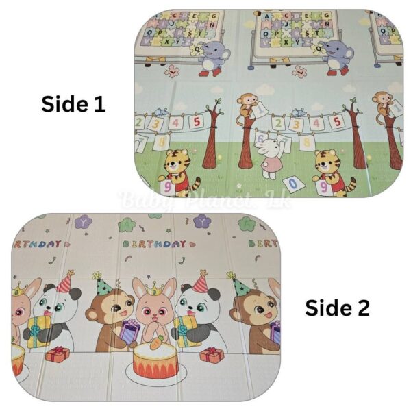 Double Side Printed XPE Foldable Large Baby Play Mat with Storage Bag (200×180cm)