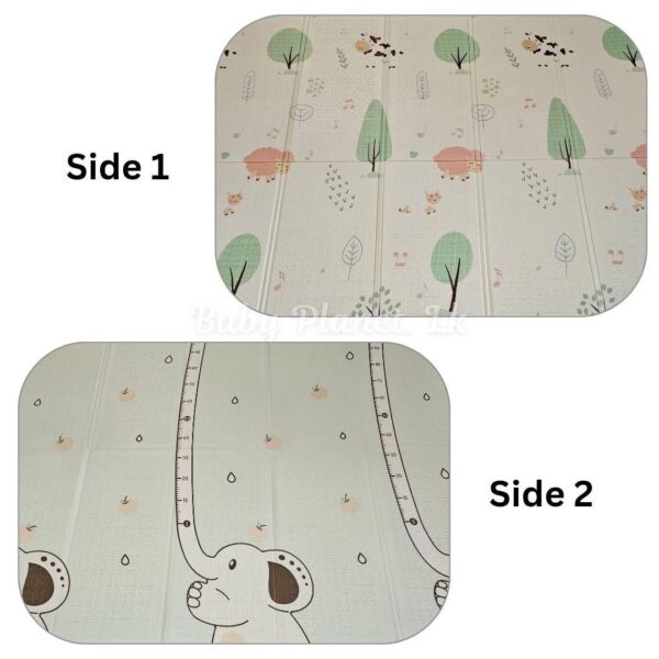 Double Side Printed XPE Foldable Large Baby Play Mat with Storage Bag (200×180cm)
