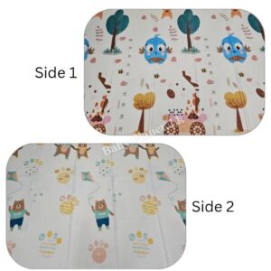 Double Side Printed XPE Foldable Large Baby Play Mat with Storage Bag (200×180cm) – 1cm thickness