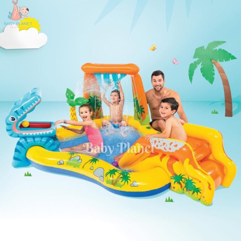 Intex Inflatable Dinosaur Play Center Pool with Slide and Splasher Baby