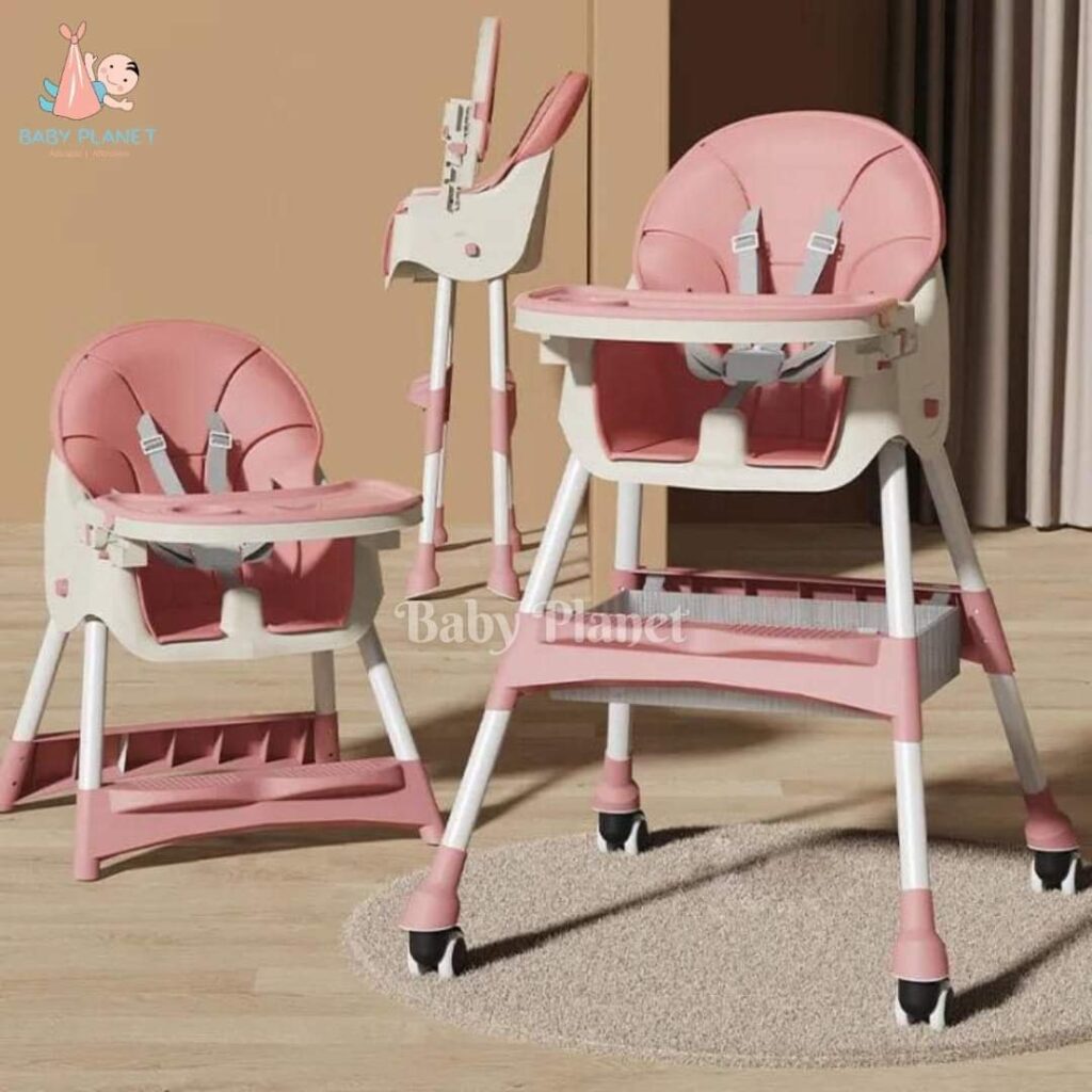 2 Ways Convertible and Foldable Baby feeding Chair / High Chair with