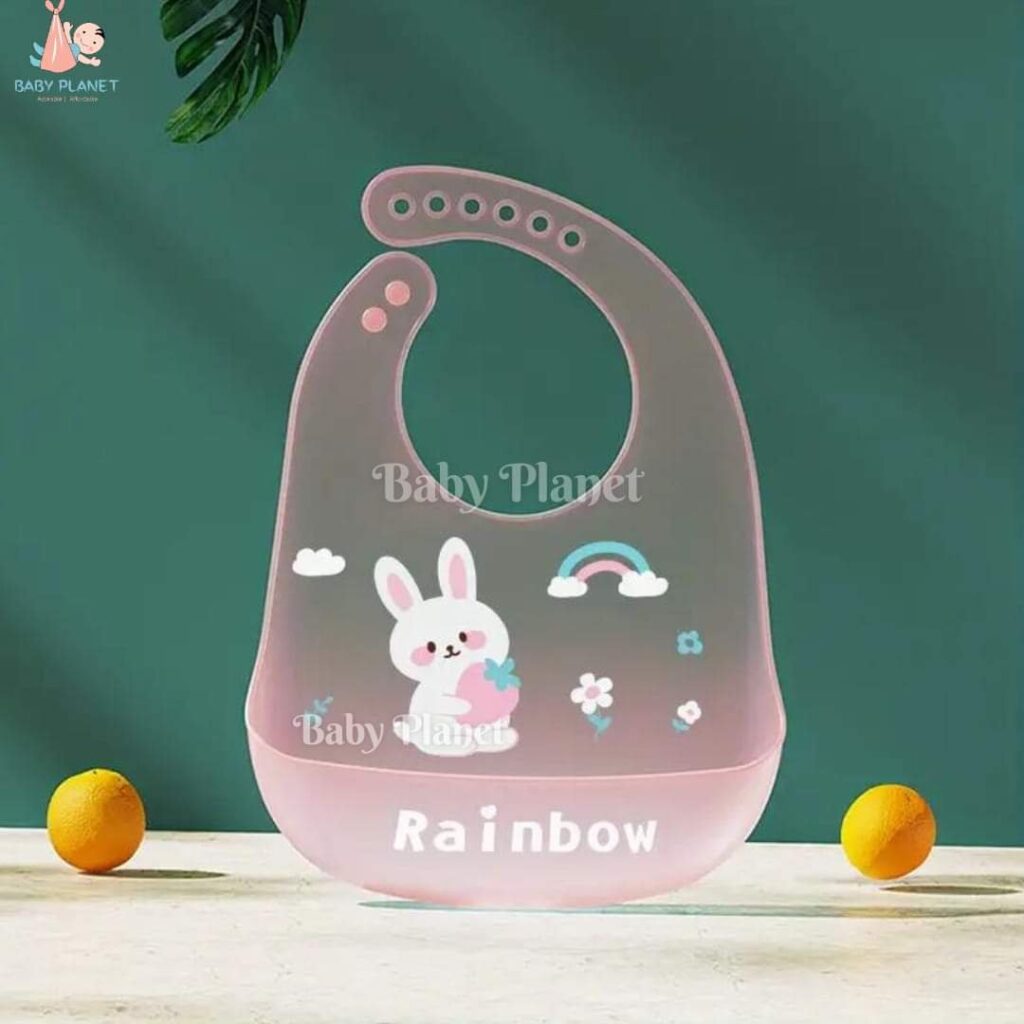 Food Grade Silicone Baby Bib With Food Catcher Pocket - Baby Planet