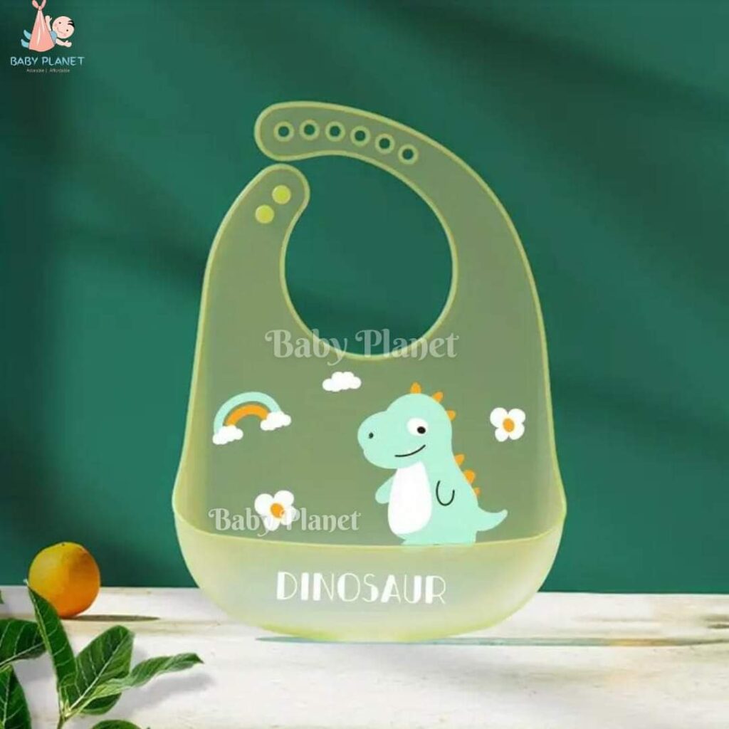 Food Grade Silicone Baby Bib With Food Catcher Pocket - Baby Planet