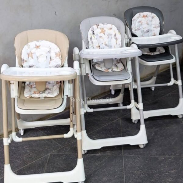 2 in 1 High Luxury Multi-functional and Reclinable Baby Feeding Chair and Swing
