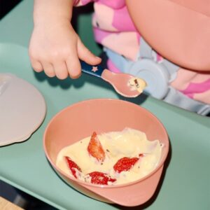 Tommee Tippee Easy Scoop 2-Piece Bowl Set with Lid and Spoon