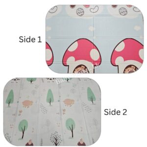 Double Side Printed XPE Foldable Large Baby Play Mat with Storage Bag (180×150cm) – 1cm thickness