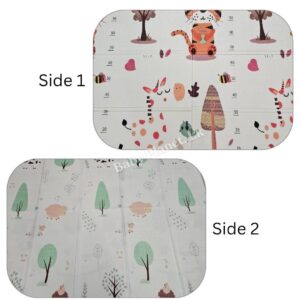 Double Side Printed XPE Foldable Large Baby Play Mat with Storage Bag (180×150cm) – 1cm thickness