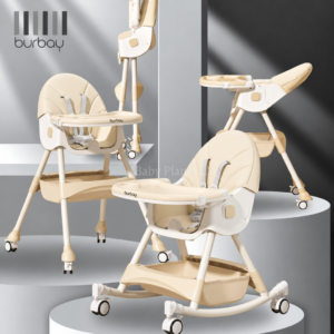 BURBAY Brand Multi-Functional Reclinable Baby Feeding Chair With Rocking Mode