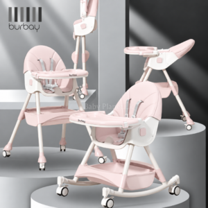 BURBAY Brand Multi-Functional Reclinable Baby Feeding Chair With Rocking Mode