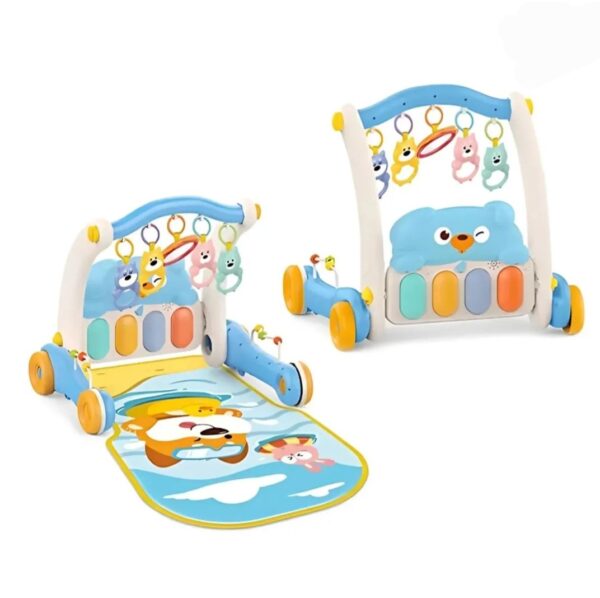 Huanger 2 in 1 Baby Piano Fitness Rack and Activity Walker