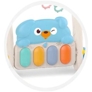 Huanger 2 in 1 Baby Piano Fitness Rack and Activity Walker