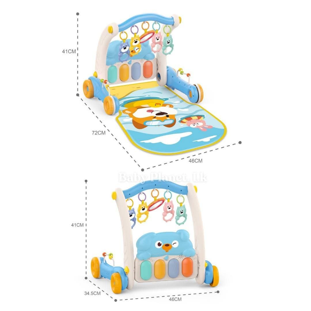 Huanger 2 in 1 Baby Piano Fitness Rack and Activity Walker