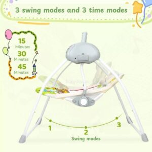 Portable Remote Control Electric Baby Swing Chair/ Rocker