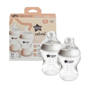 Tommee Tippee (UK) Natural Start PP Bottle with Super Soft Silicone Teat- 260ml/9oz Copy