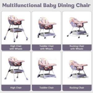 BURBAY Brand Multi-Functional Reclinable Baby Feeding Chair With Rocking Mode Copy