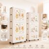 Extra Tall Foldable Baby Plastic Wardrobe Cabinet